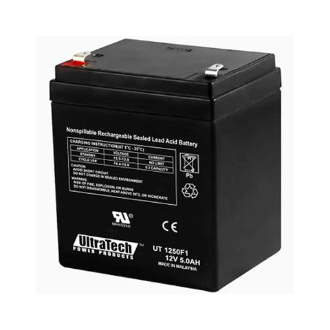 UltraTech UT-1240 / UT-1250-F1 12V, 4.5Ah Sealed Lead Acid Alarm Battery UT1240 UT-1250-F1 ISO9001