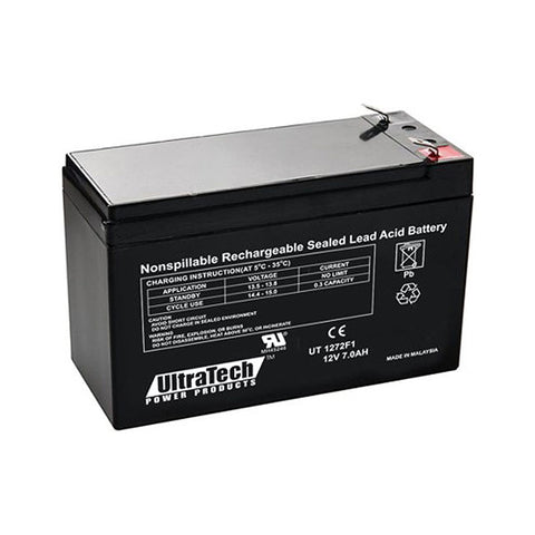 UltraTech UT1270 / UT-1272-F1 12V 7 Ah Sealed Lead Acid Alarm Battery UT-1270 UT-1272-F1